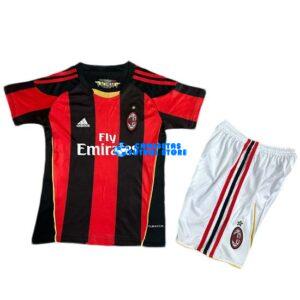 Maglia AC Milan 1ª Calcio 2010/2011 Bambino Kit Retro